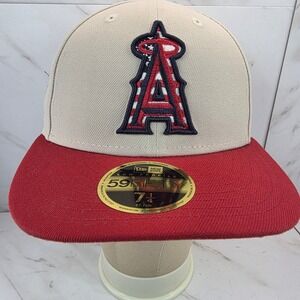 New Era Los Angeles Angels MLB‎ July 4th Low Profile 59Fifty Fitted Hat 7 1/4